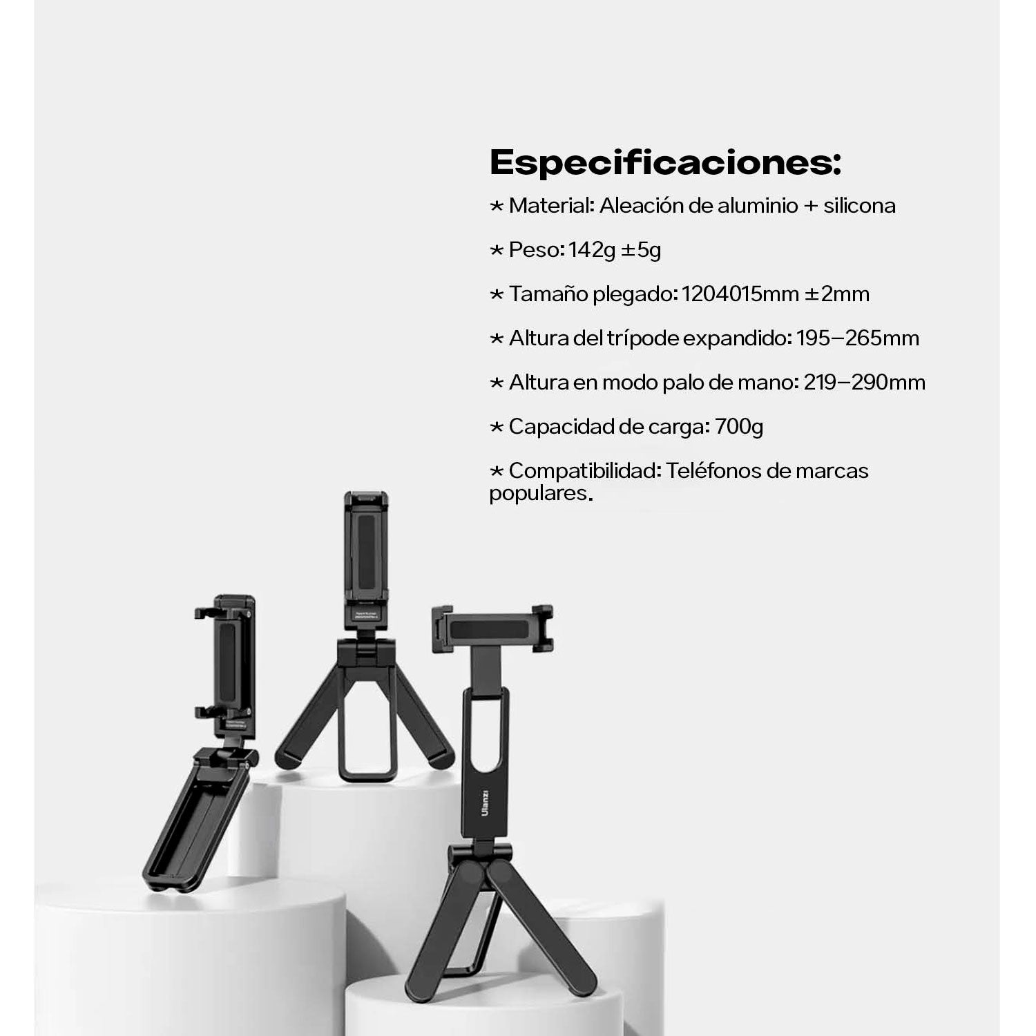 Trípode Ulanzi plegable para Celular