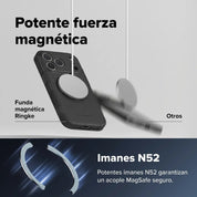 Case iPhone 18 Pro Max / 17 Pro Max Ringke Alles Black con Kickstand y MagSafe