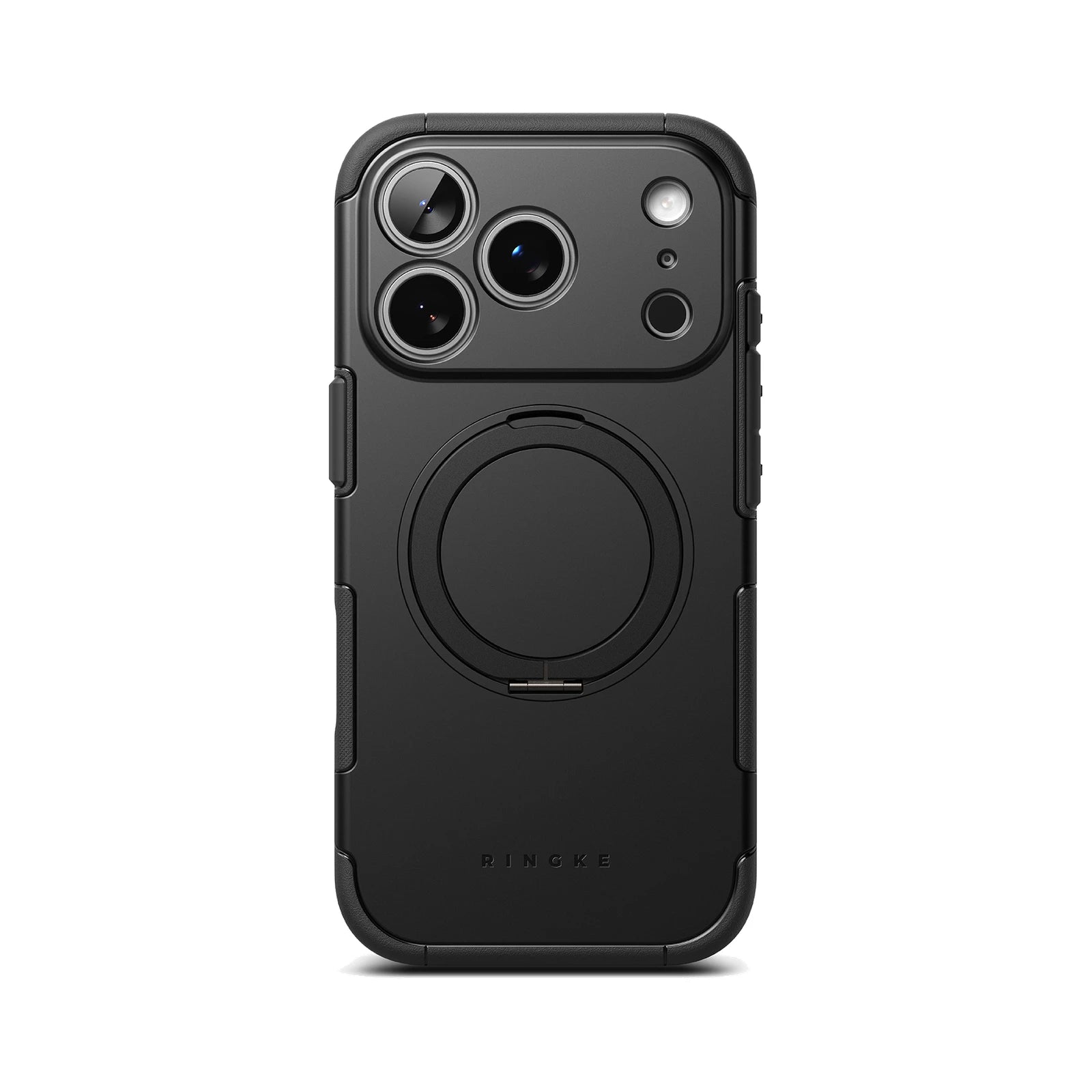 Case iPhone 18 Pro Max / 17 Pro Max Ringke Alles Black con Kickstand y MagSafe