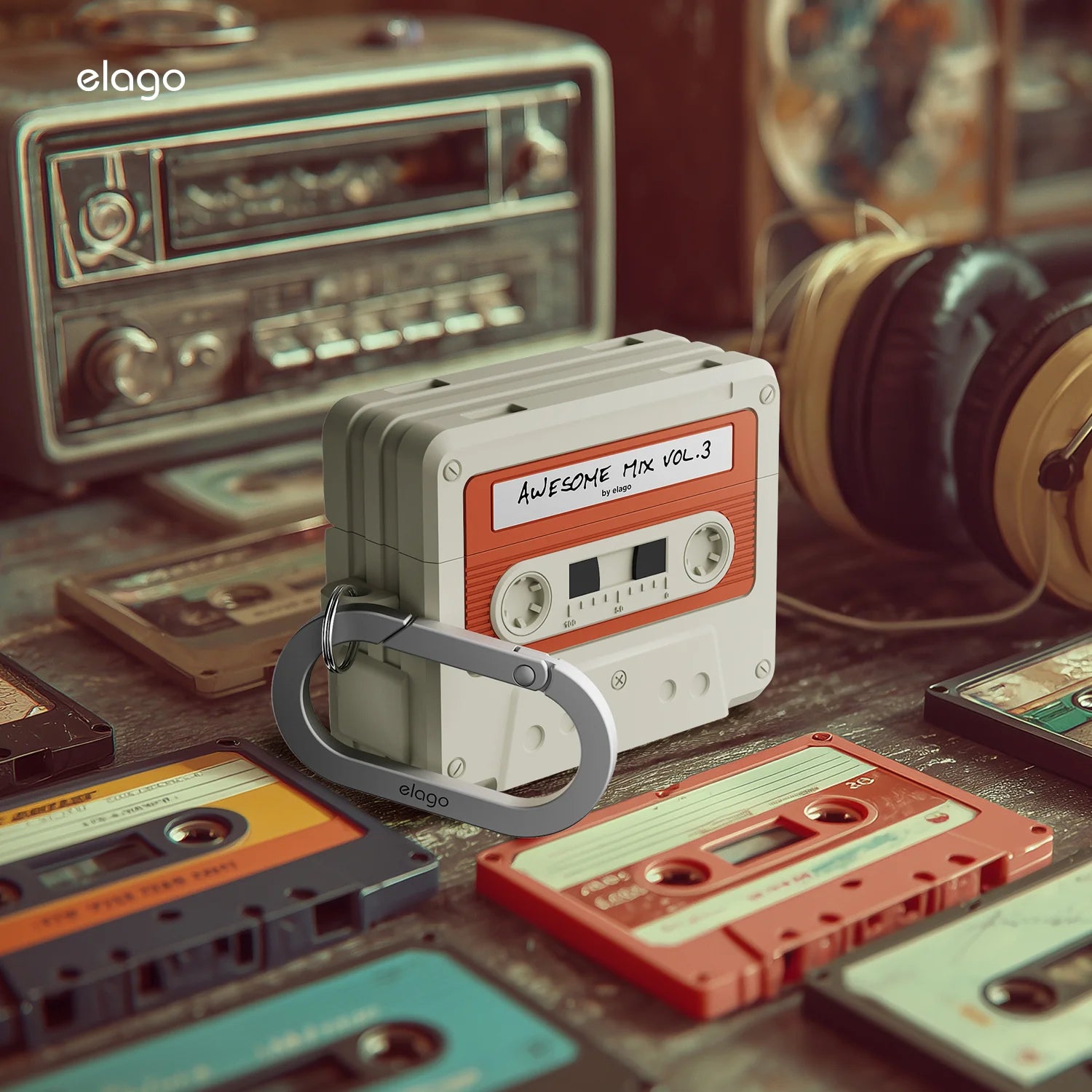 Case Elago Cassette Tape Airpods Pro 3