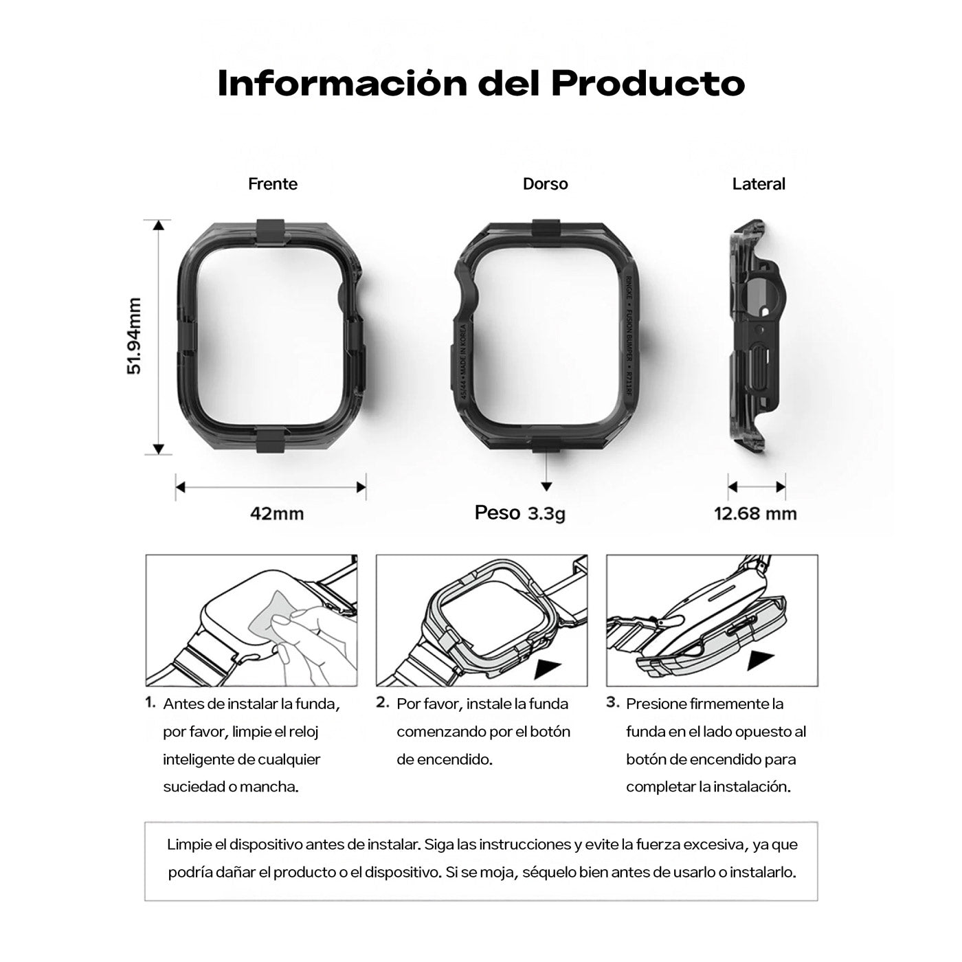 Case Ringke Fusion Bumper Apple Watch 44mm/45mm