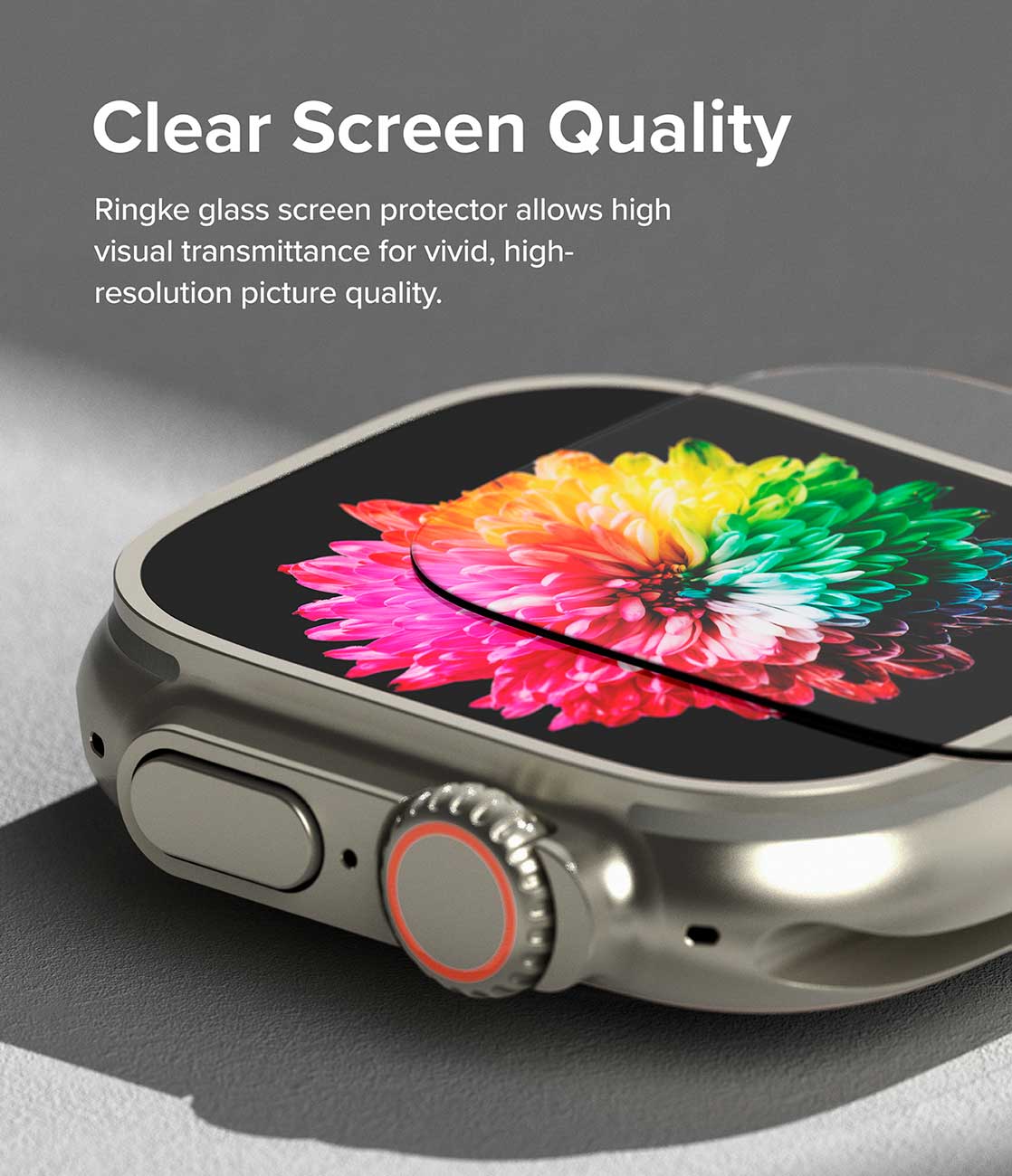 Case Ringke Bezel Styling Premium + Protector de Pantalla Vidrio Apple Watch Ultra 2 / 1 (49mm)