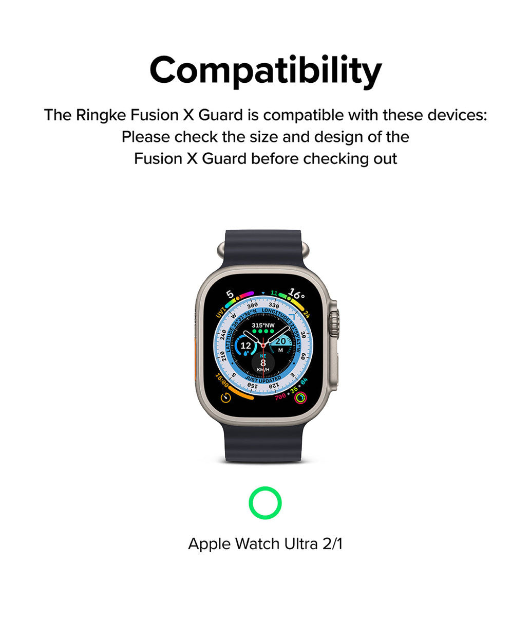 Case Ringke Fusion X Guard + Wire Apple Watch Ultra 2 / 1 - 49mm (Case + correa) - Ringke - Funda Apple Watch8 - 7 - 8 / CSRFXGWAWU - WDastore