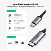 Adaptador UGREEN USB-C a HDMI 4K@60Hz