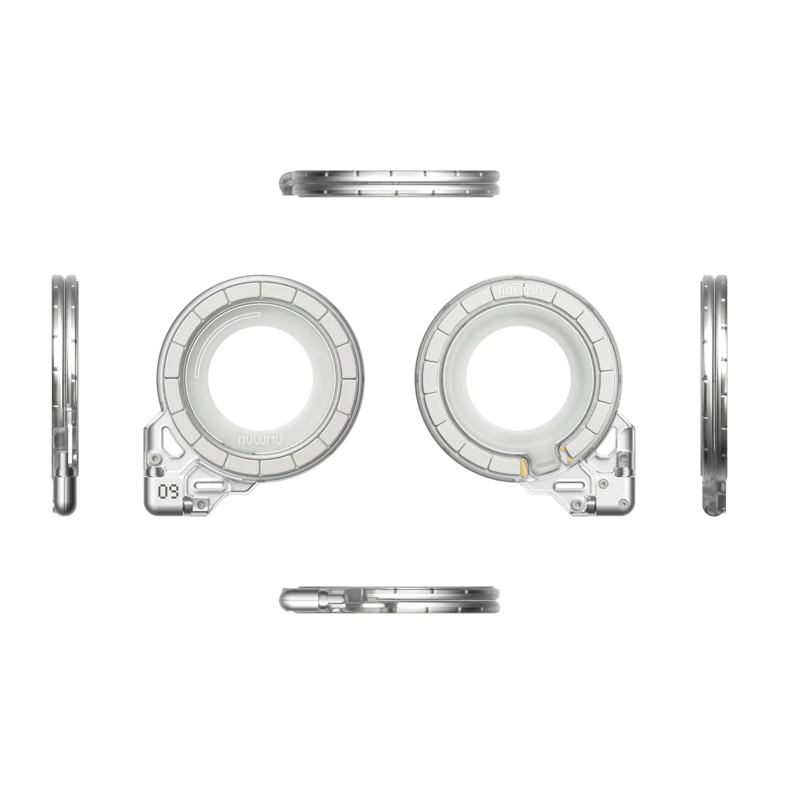 Aulumu G09 Ghost - soporte MagSafe 360° - Translucent White