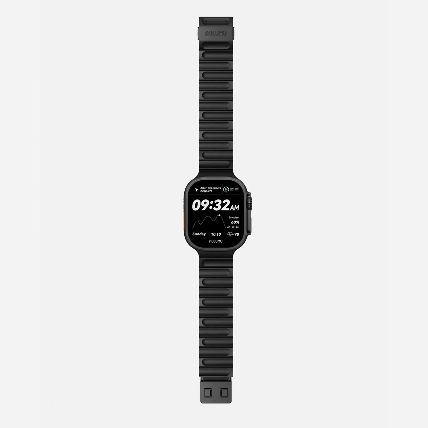 Correa Aulumu C01 Titanium Apple Watch (49mm / 46mm / 45mm / 44mm) - Black