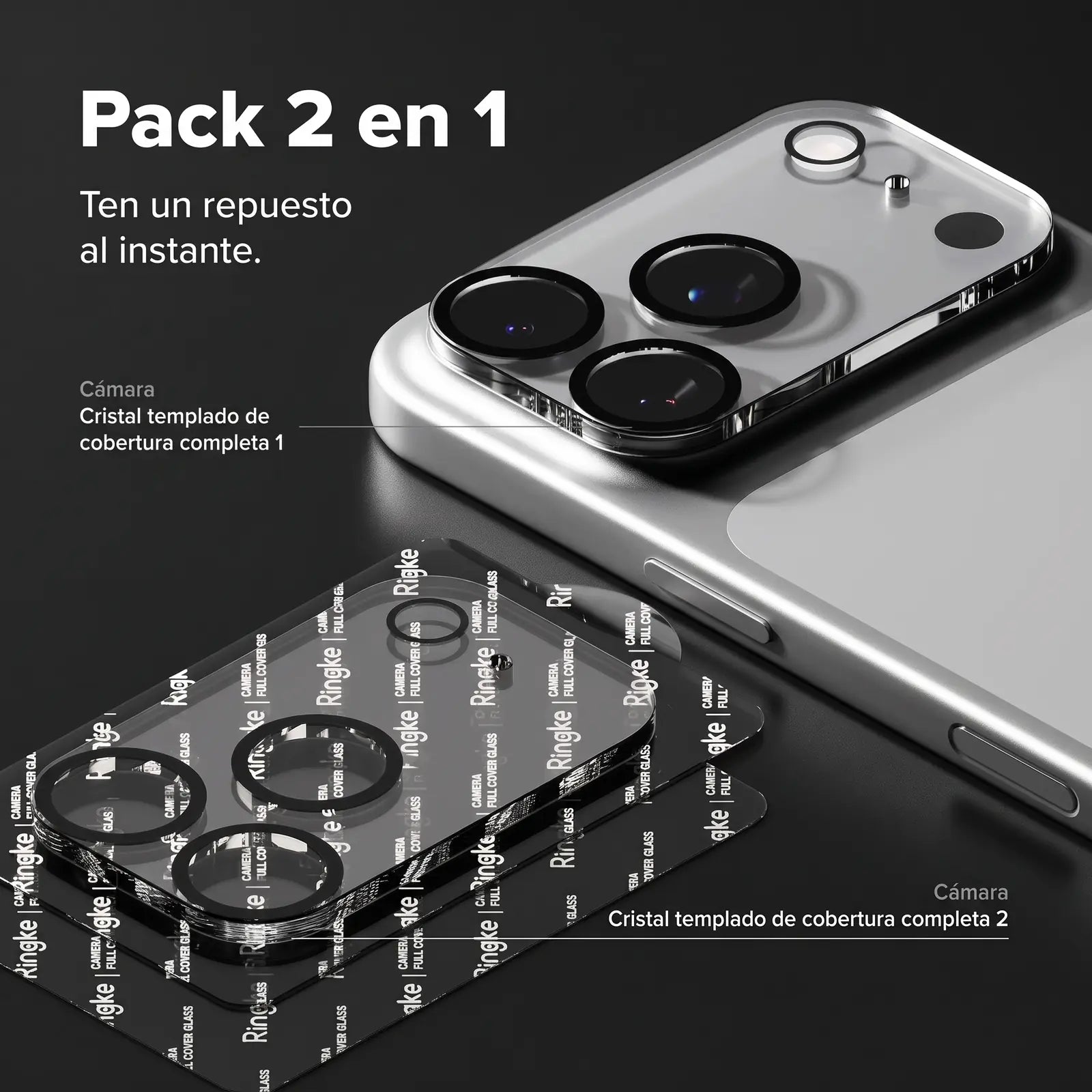 Ringke Protector de Cámara iPhone 18 Pro Max Vidrio Templado