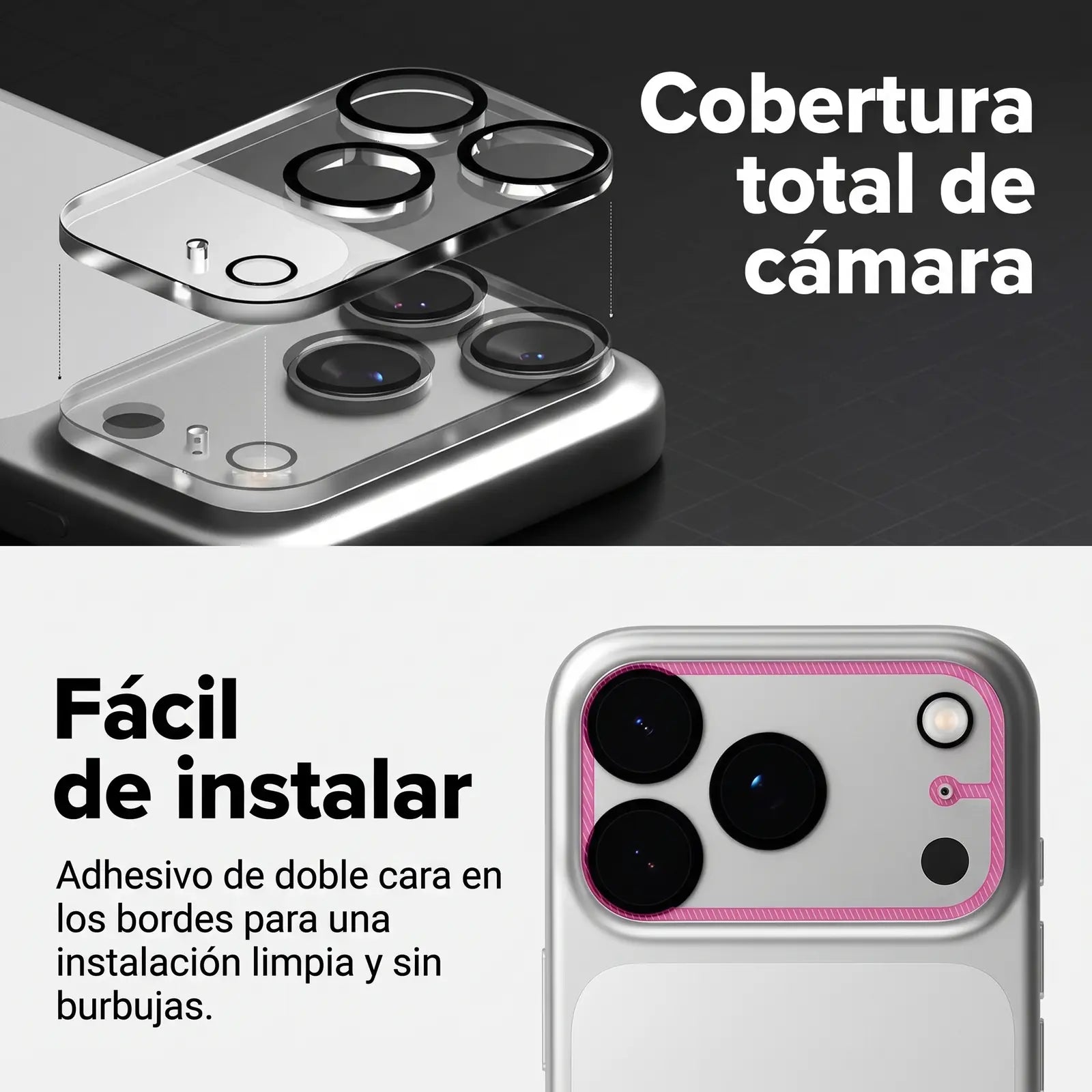 Ringke Protector de Cámara iPhone 18 Pro Max Vidrio Templado