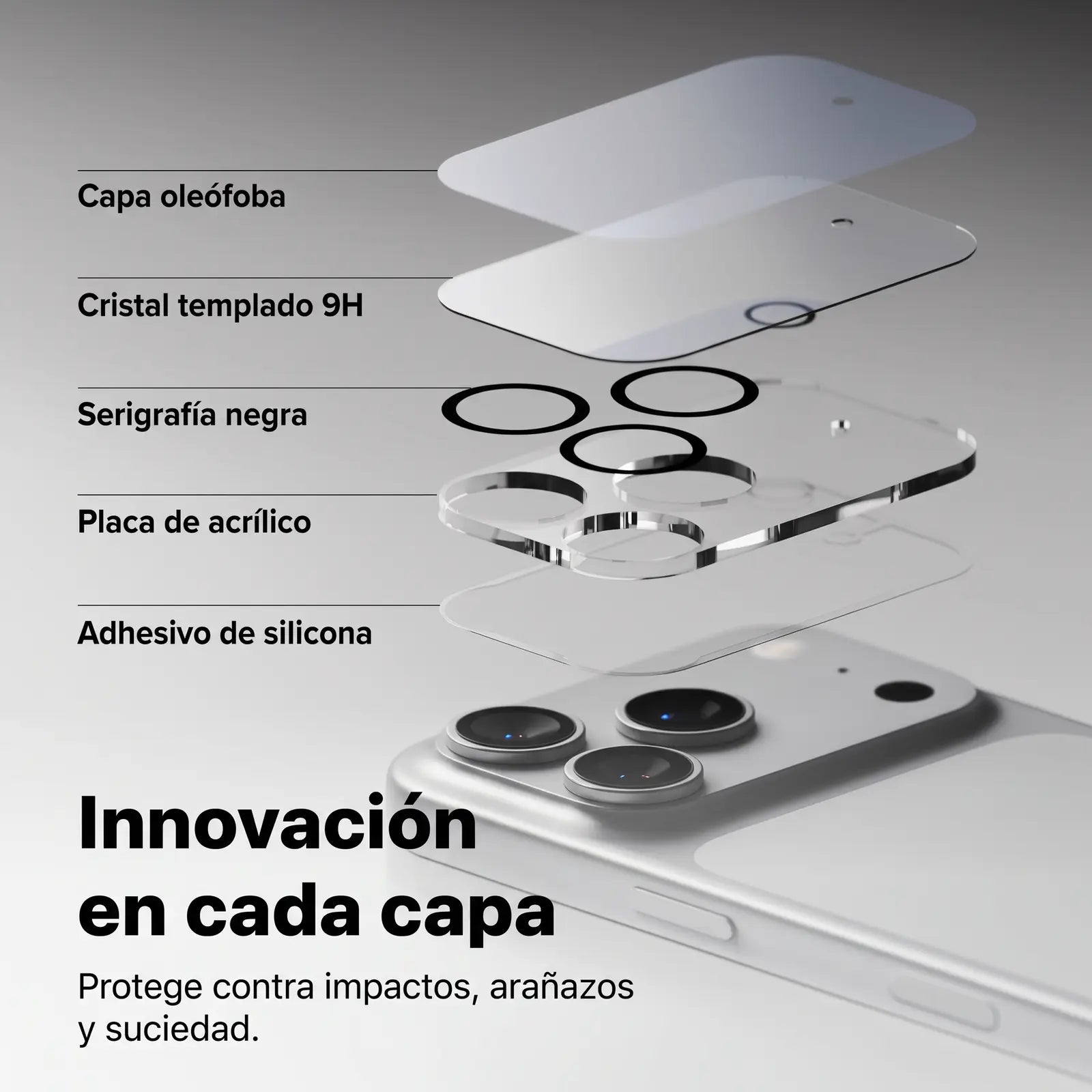 Ringke Protector de Cámara iPhone 18 Pro Vidrio Templado 9H