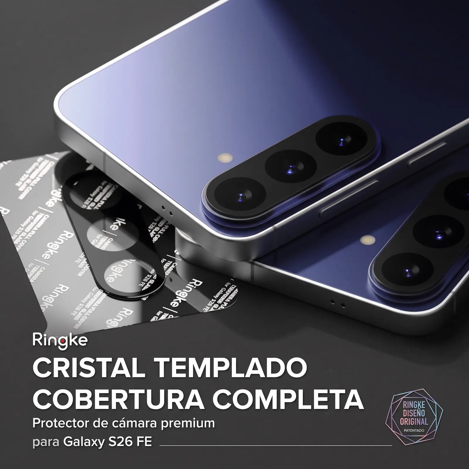 Ringke Protector de Cámara Vidrio Templado para Galaxy S26 FE