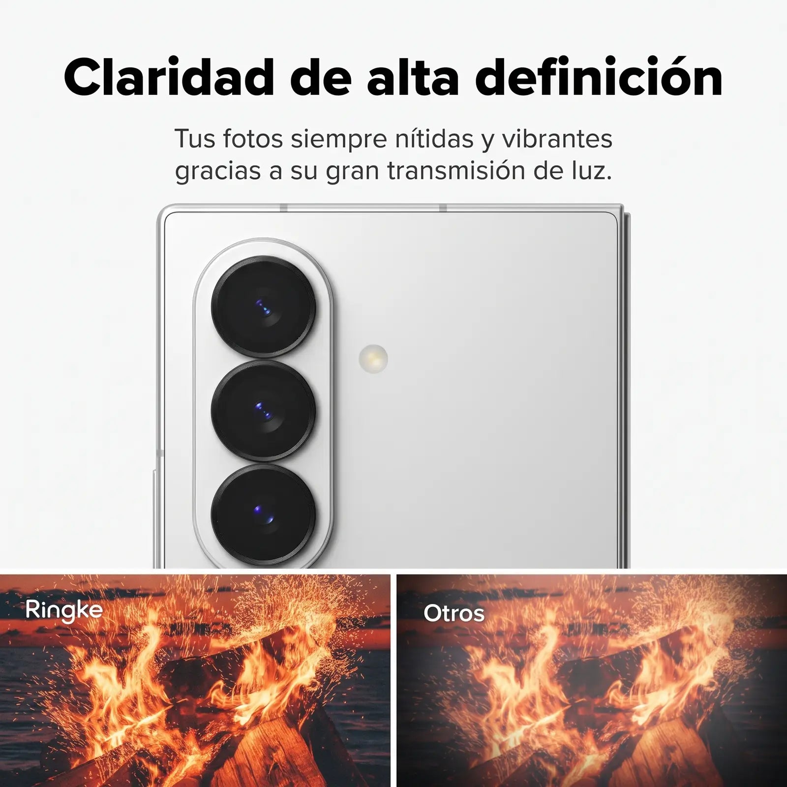 Ringke Protector de Lente Galaxy Z Fold 8 Ultra Vidrio Templado