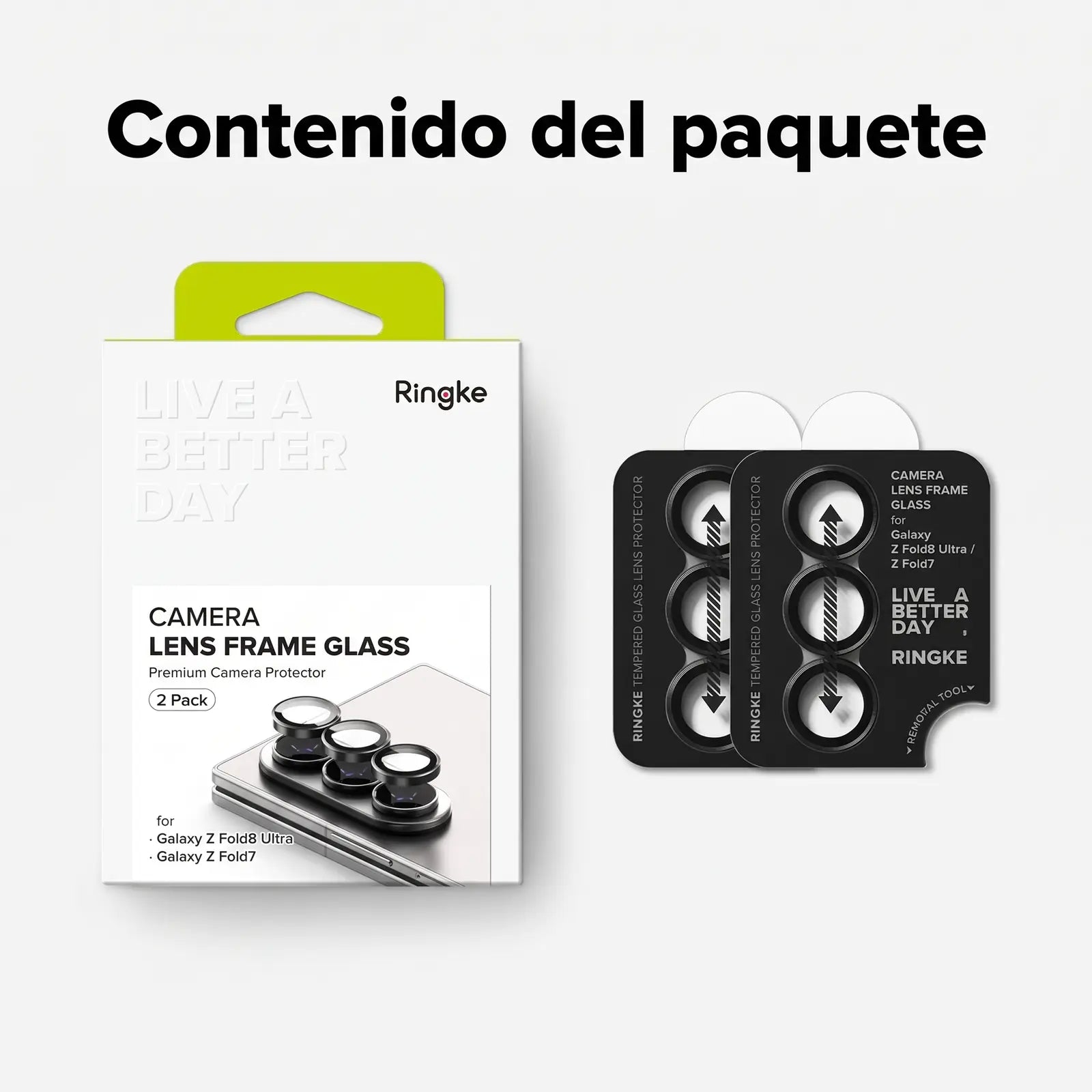 Ringke Protector de Lente Galaxy Z Fold 8 Ultra Vidrio Templado