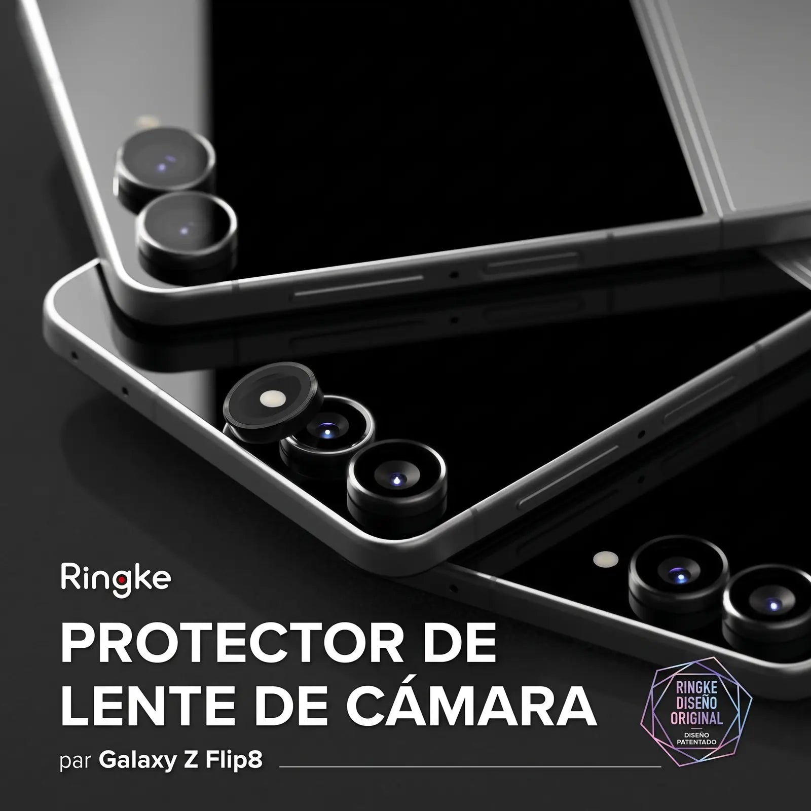 Ringke Protector de Lente Galaxy Z Flip 8 Vidrio Templado