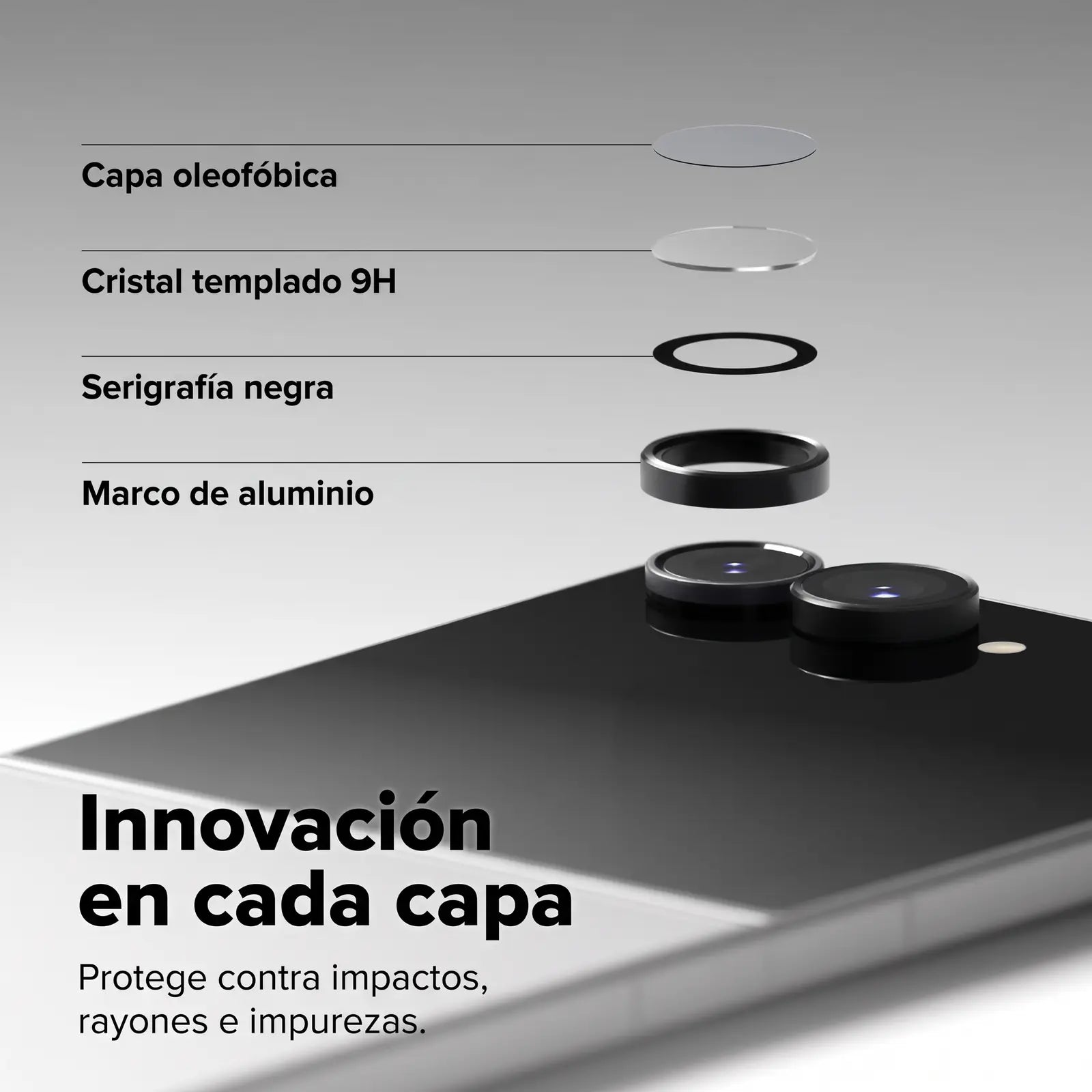 Ringke Protector de Lente Galaxy Z Flip 8 Vidrio Templado