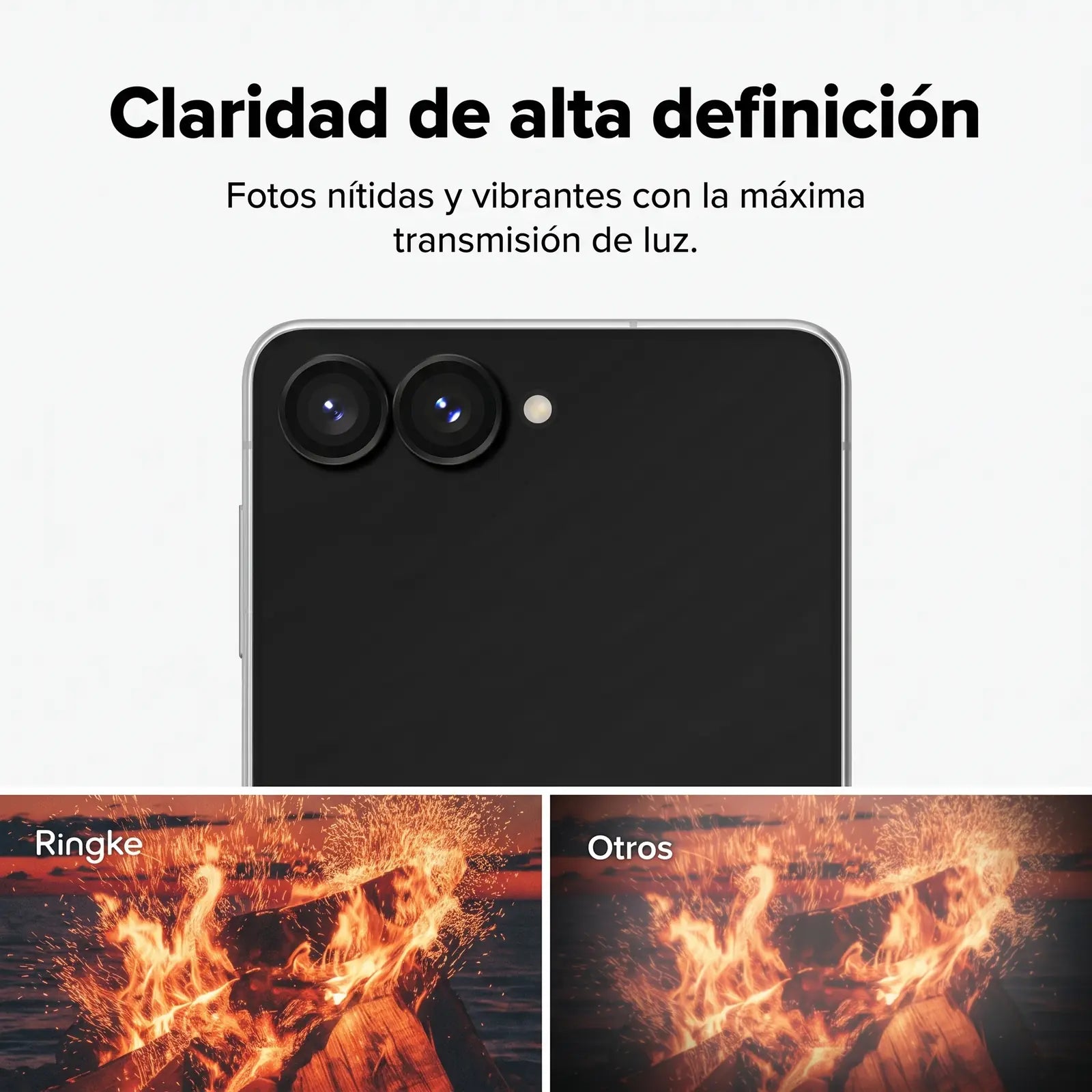Ringke Protector de Lente Galaxy Z Flip 8 Vidrio Templado