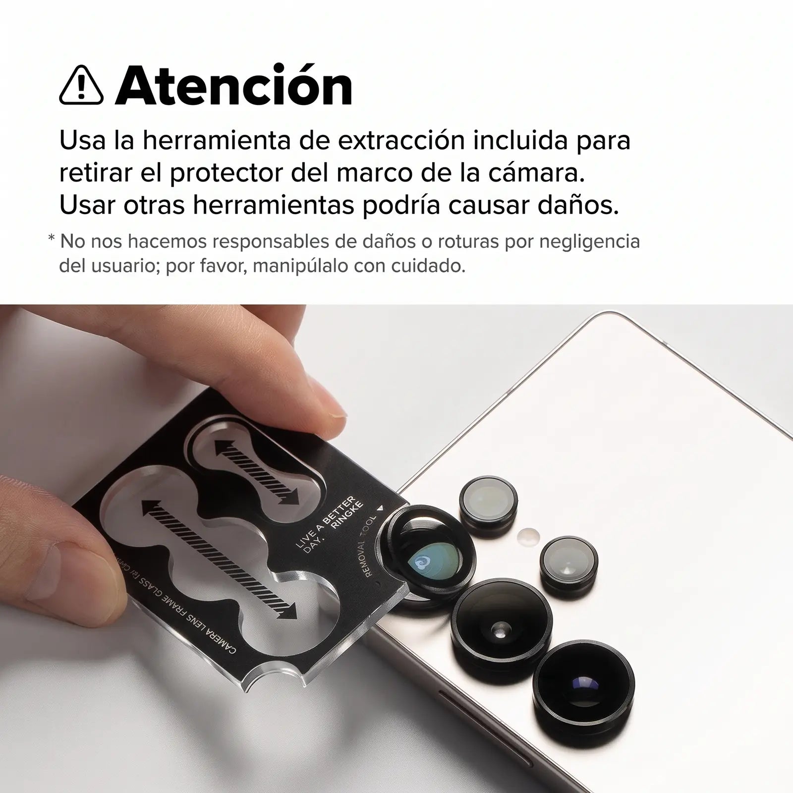Ringke Protector de Lente Galaxy Z Flip 8 Vidrio Templado