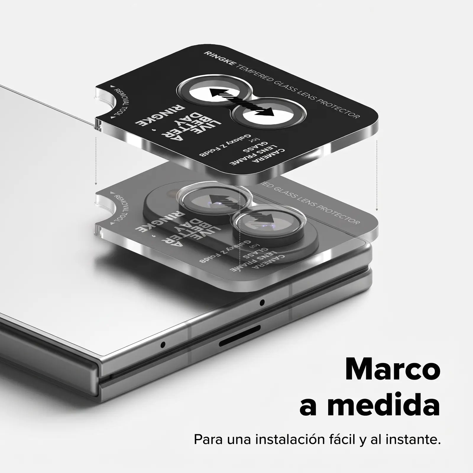 Protector de Lente Ringke Galaxy Z Fold 8 Camera Lens Frame Glass