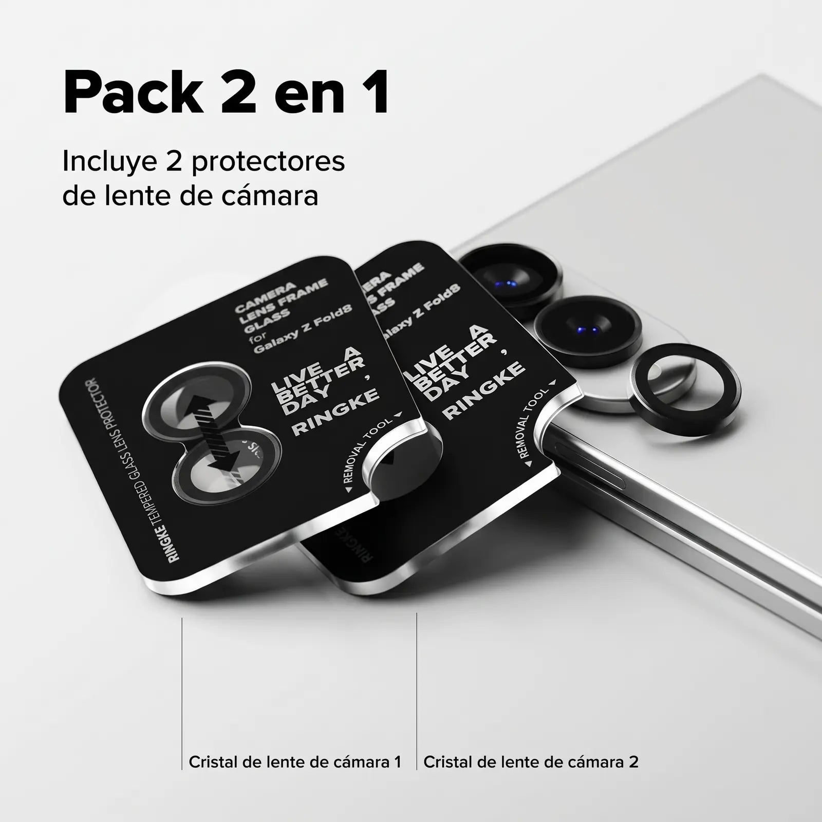 Protector de Lente Ringke Galaxy Z Fold 8 Camera Lens Frame Glass