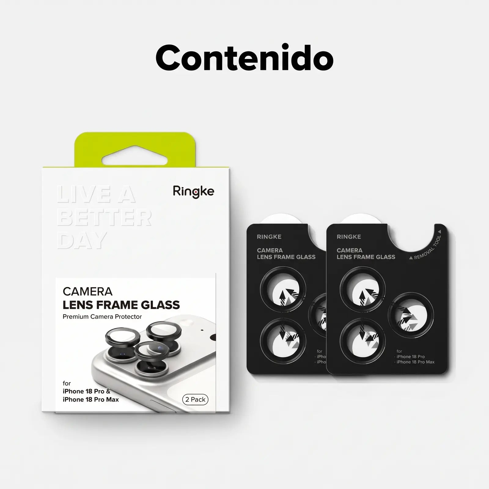 Ringke Protector de Lente iPhone 18 Pro / 18 Pro Max Vidrio 9H