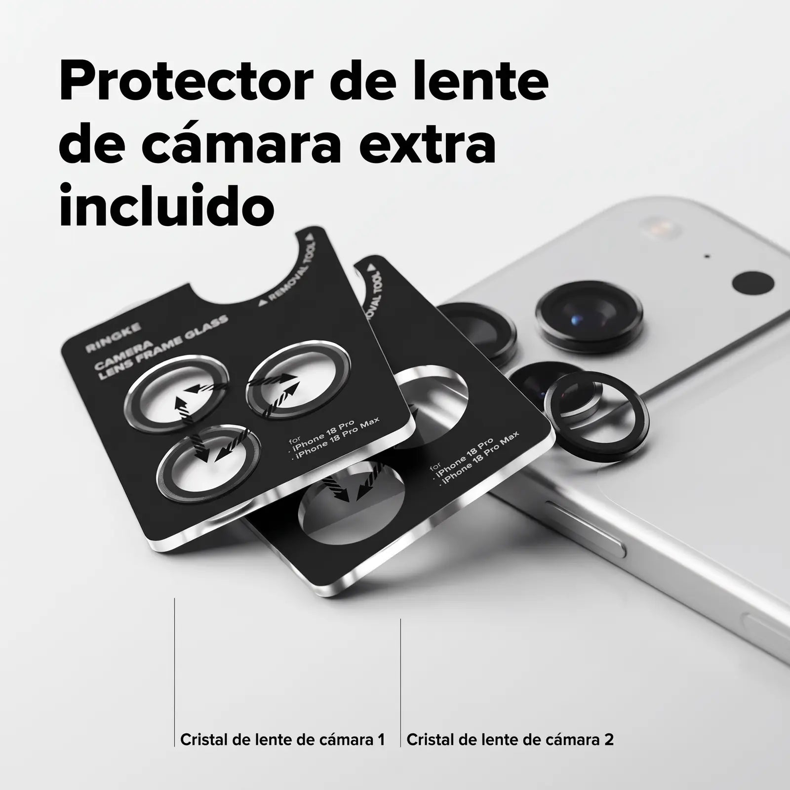 Ringke Protector de Lente iPhone 18 Pro / 18 Pro Max Vidrio 9H