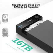 Case UGREEN para HDD 3.5" y SSD 2.5”