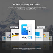 Case UGREEN para HDD 3.5" y SSD 2.5”