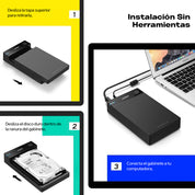 Case UGREEN para HDD 3.5" y SSD 2.5”