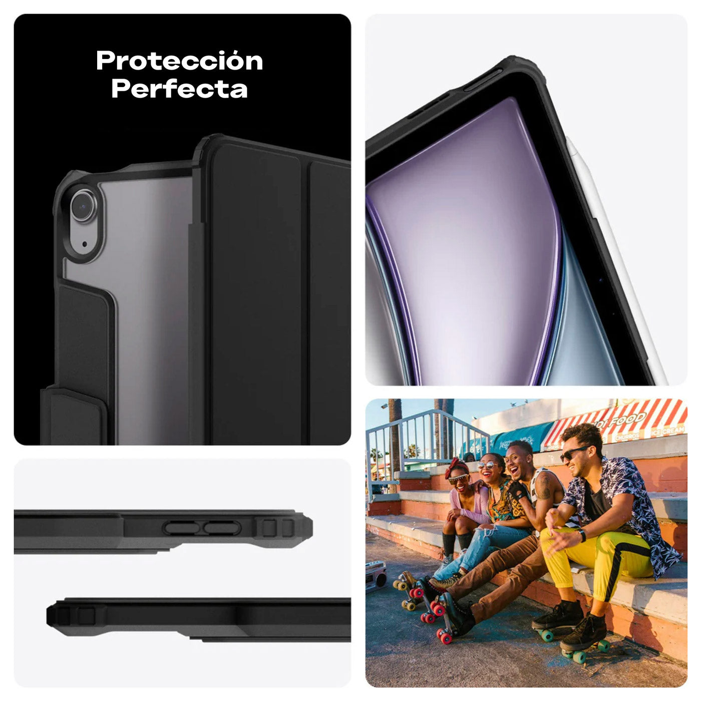 Case Spigen Air Skin Pro Smart iPad Air 11" M3 M2 (2025/2024) / iPad 10.9 5th 4th (2022/2020)