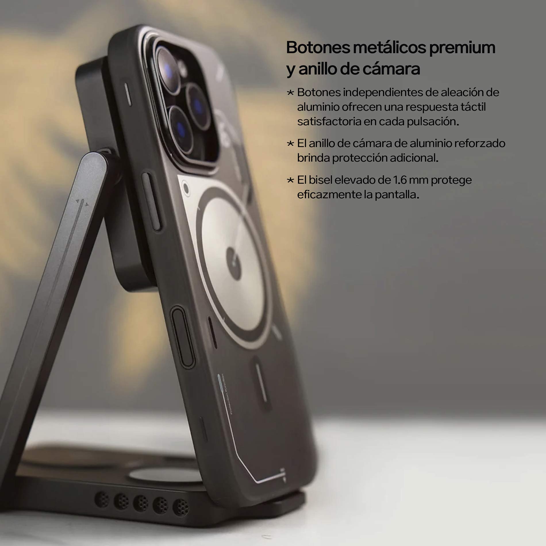 Case Aulumu Frosted iPhone 16 Pro (MagSafe) + Control de Cámara