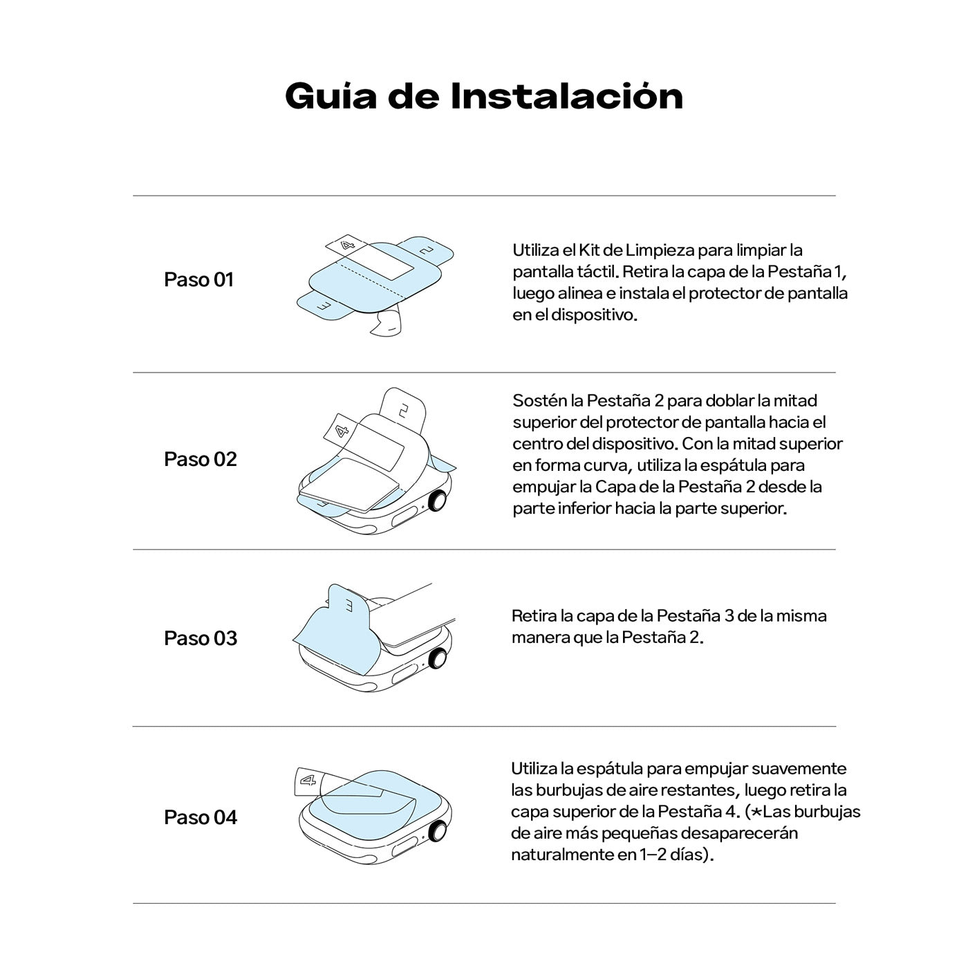 Protector de pantalla Ringke Dual Easy Film Apple Watch 42mm Serie 10 (3 UND)