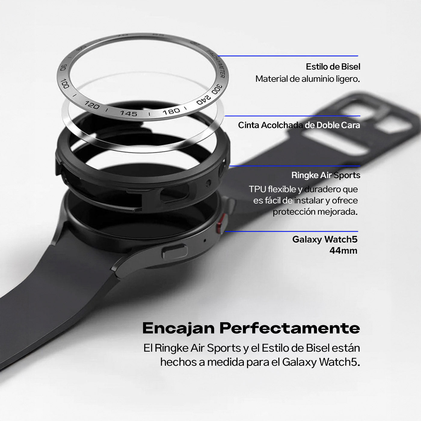 Case Ringke Air Sports + Bezel Galaxy Watch 5 / 4 (44MM)