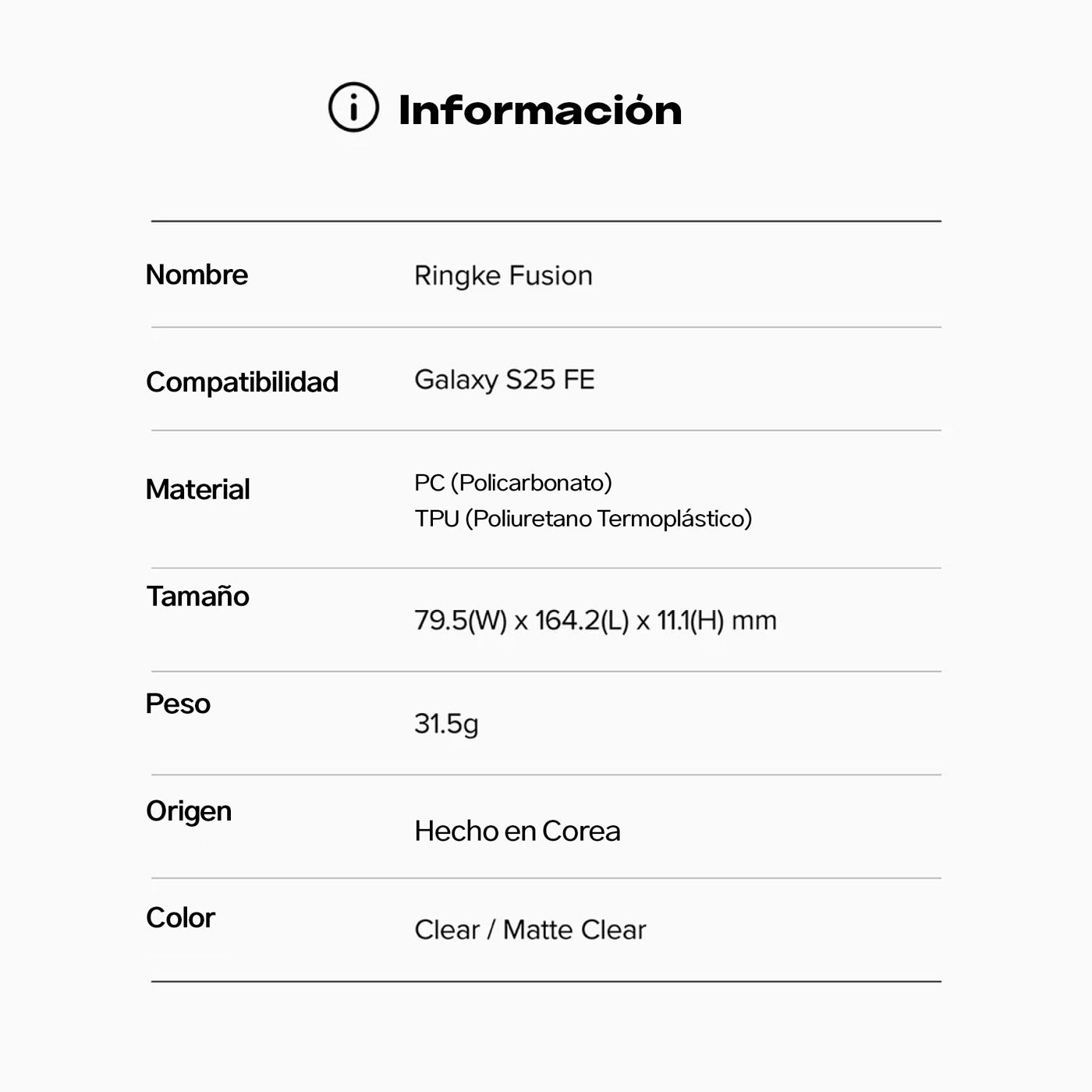 Case Ringke Fusion Galaxy S25 FE