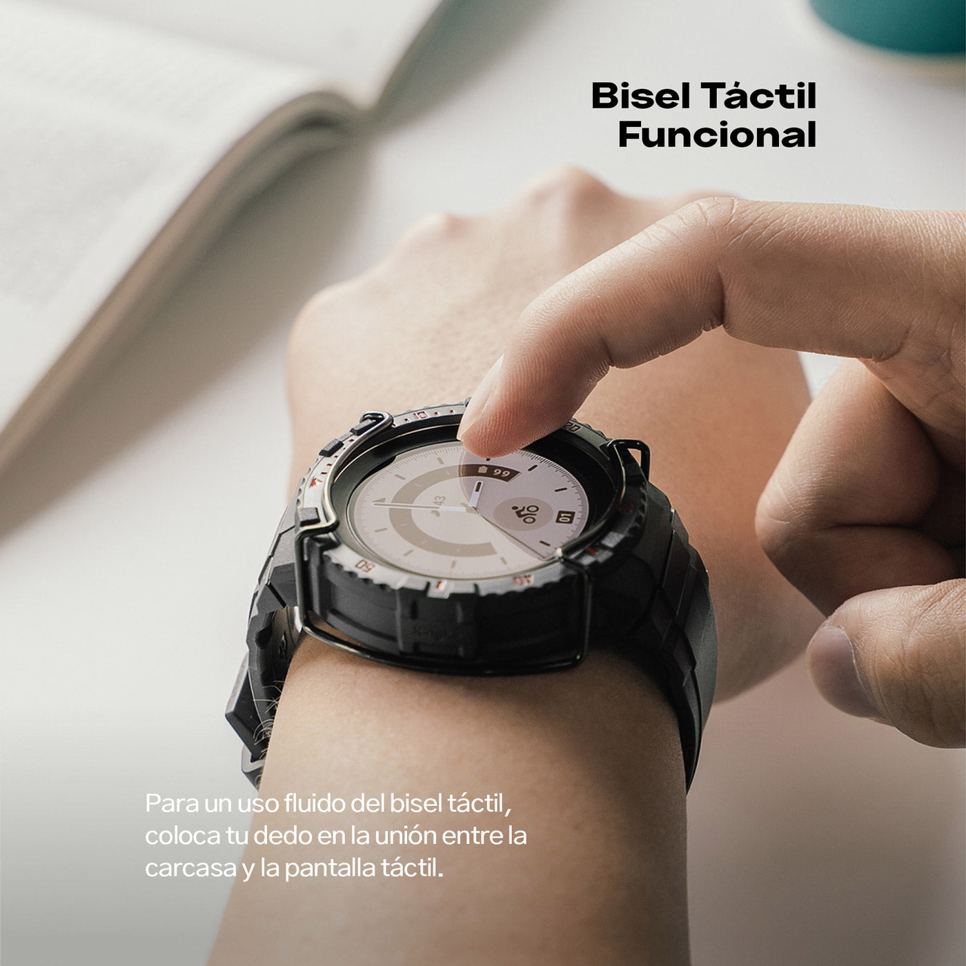 Case Ringke Fusion X Guard + Wire Galaxy Watch 5 Pro (45mm) Case + correa