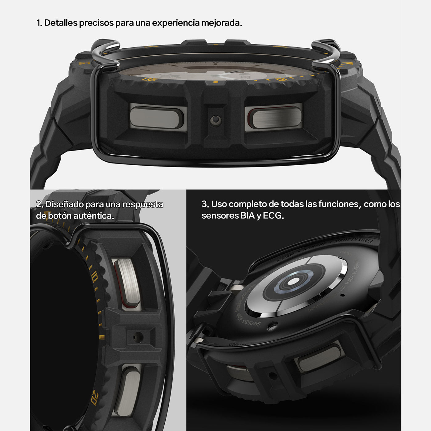 Case Ringke Fusion X Guard + Wire Galaxy Watch 5 Pro (45mm) Case + correa