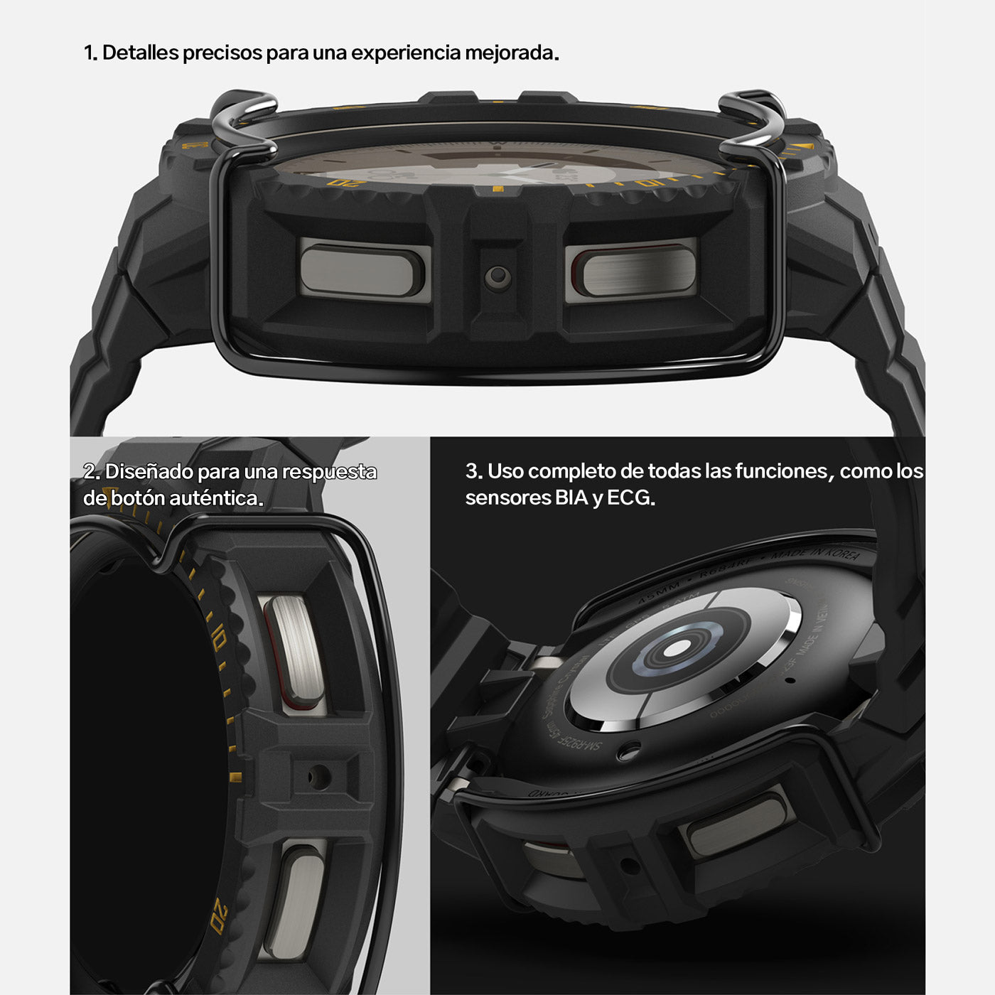 Case Ringke Fusion X Guard + Wire Galaxy Watch 5 Pro (45mm) Case + correa