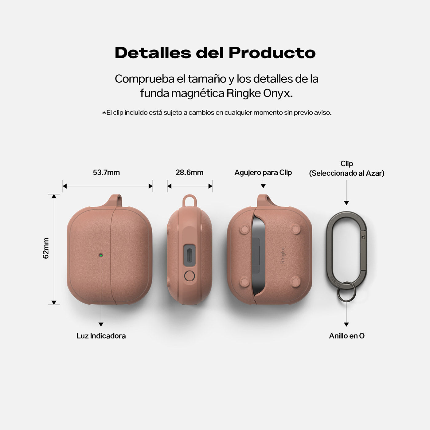 Case Ringke Onyx Magnetic Galaxy Buds3 / Buds3 Pro / Buds3 FE (MagSafe) - Constant Coral - OPENBOX