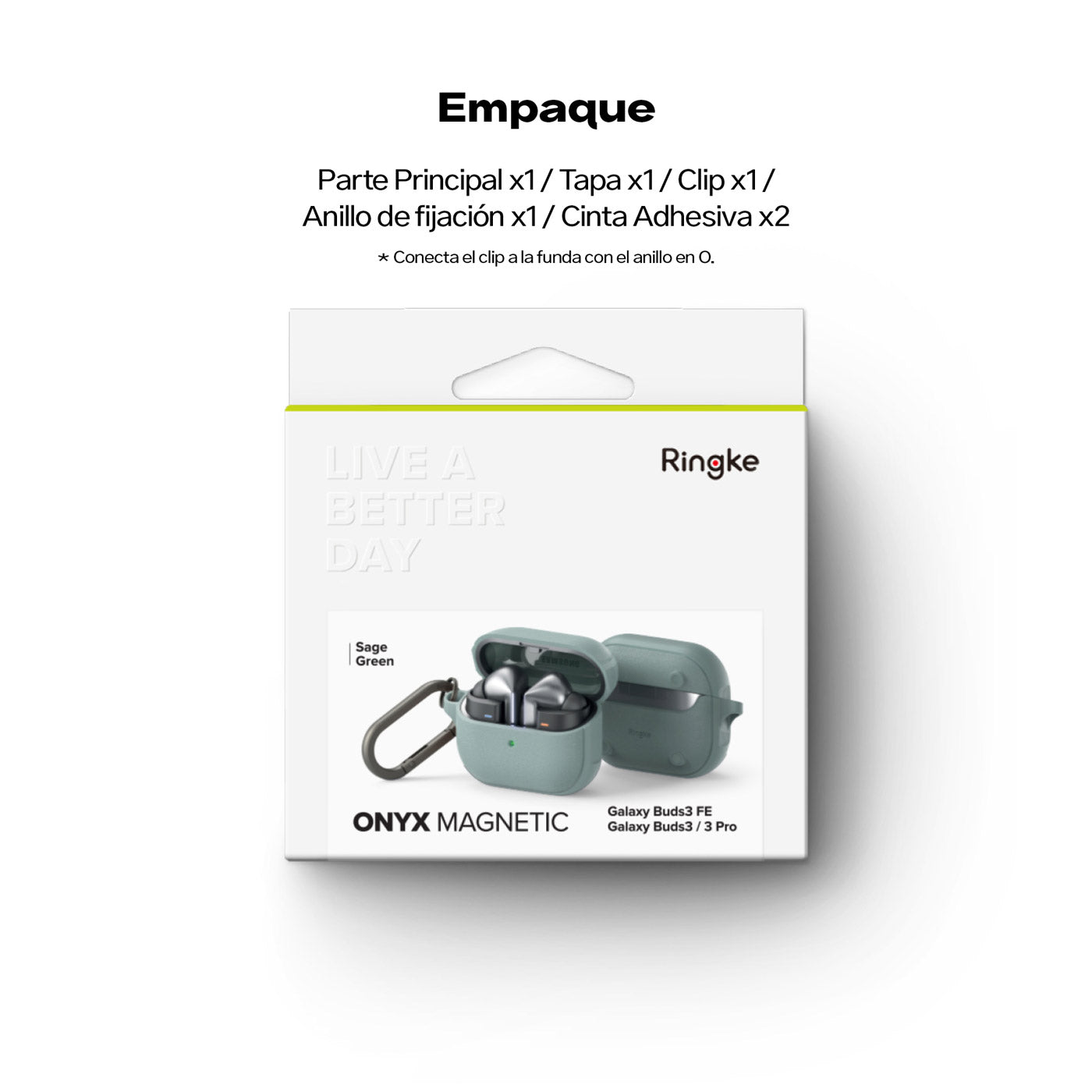 Case Ringke Onyx Magnetic Galaxy Buds3 / Buds3 Pro (MagSafe)