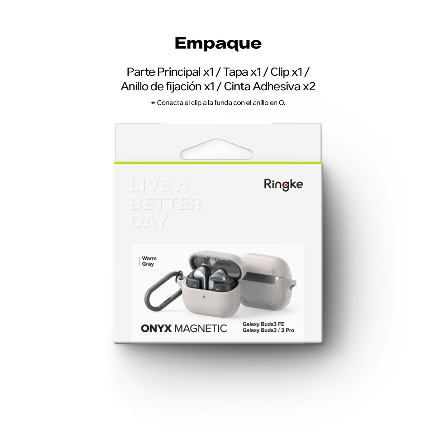 Case Ringke Onyx Magnetic Galaxy Buds3 / Buds3 Pro (MagSafe)