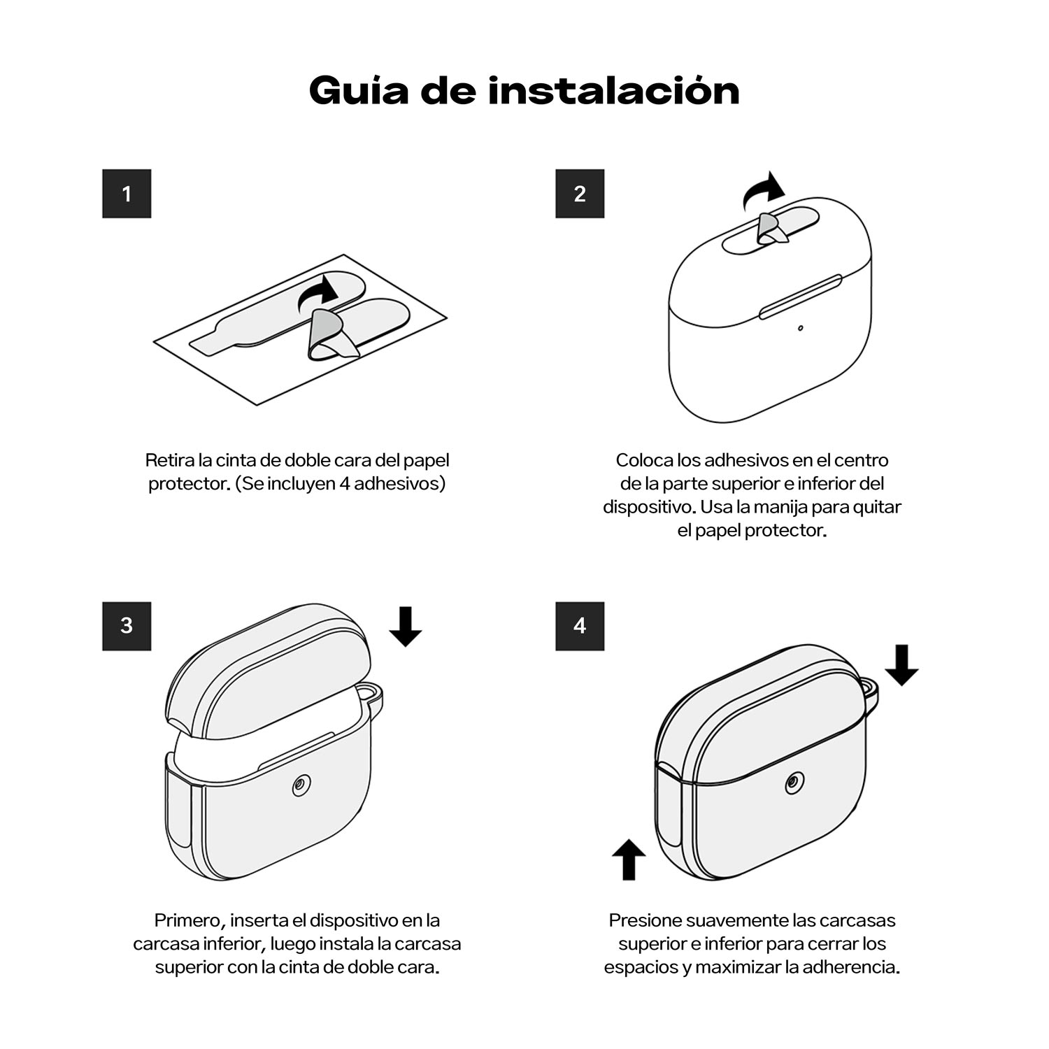 Case Ringke Onyx Airpods 4 (MagSafe) - Ringke - Accesorios para Airpods5 - 4 - 12 / CROA4MS - WGDastore