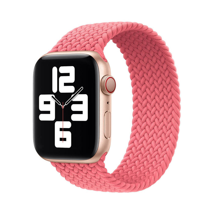 Correa Generic Braided Solo Loop Apple Watch (41mm, 40mm) - Pink Punch (OUTLET - L)