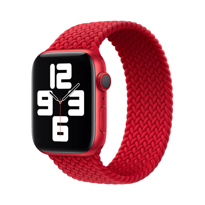 Correa Generic Braided Solo Loop Apple Watch 2022 (41mm / 40mm) - Red (OUTLET - L)