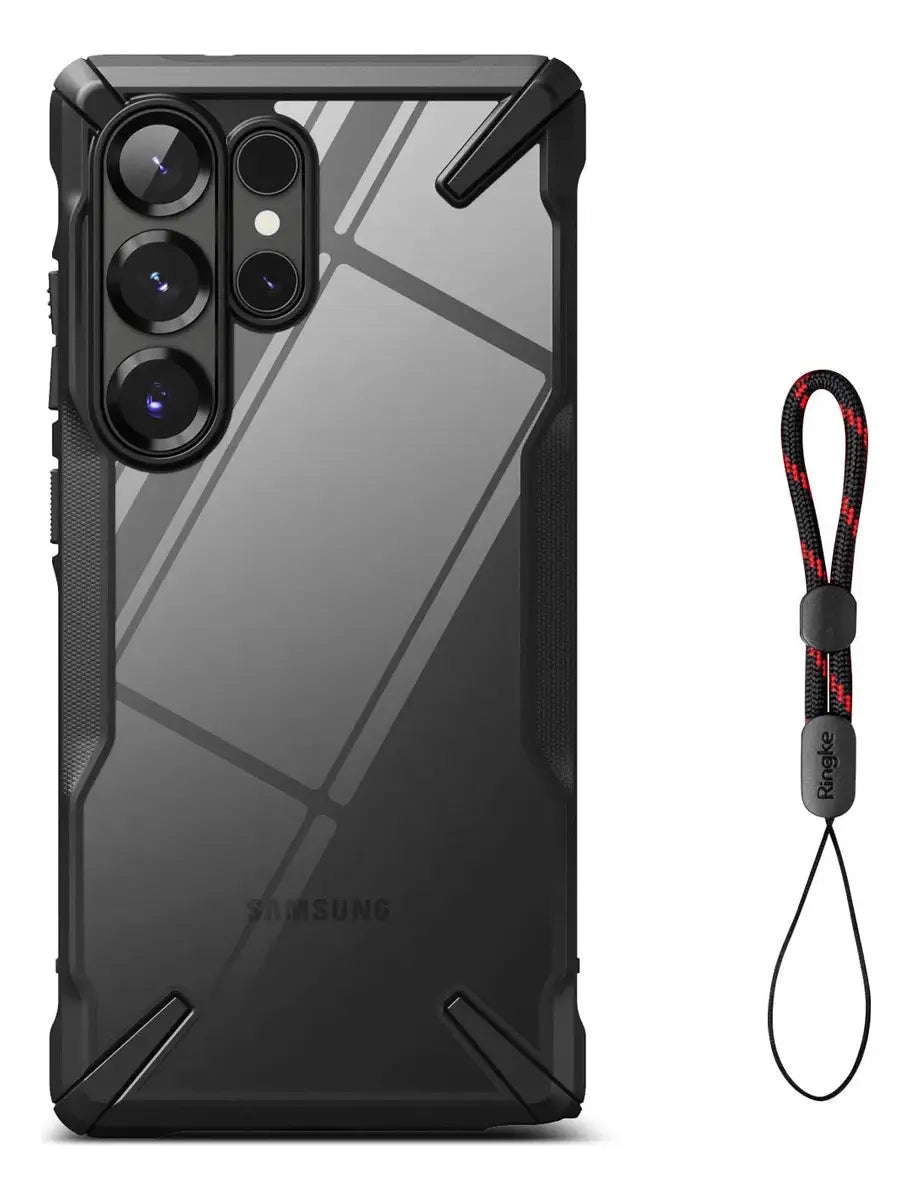 PKRFXB01 Case Ringke Fusion X Galaxy S25 Ultra + Finger Strap