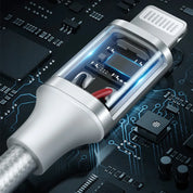 Cable UGREEN Lightning a USB 2.4A – 1.5 m (60161, Silver)