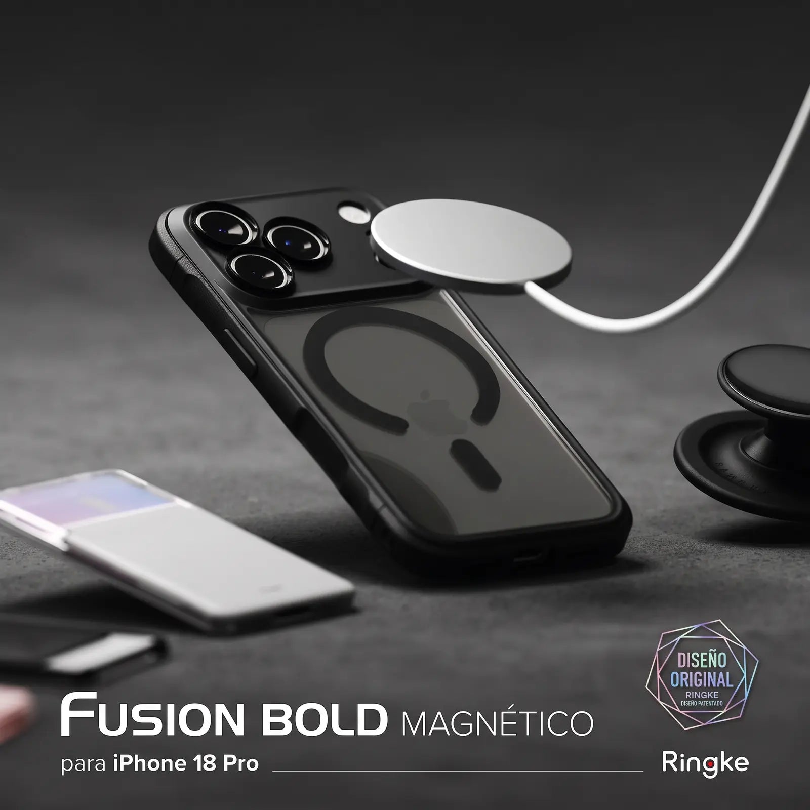 Case iPhone 18 Pro / 17 Pro Ringke Fusion Bold Magnetic Matte