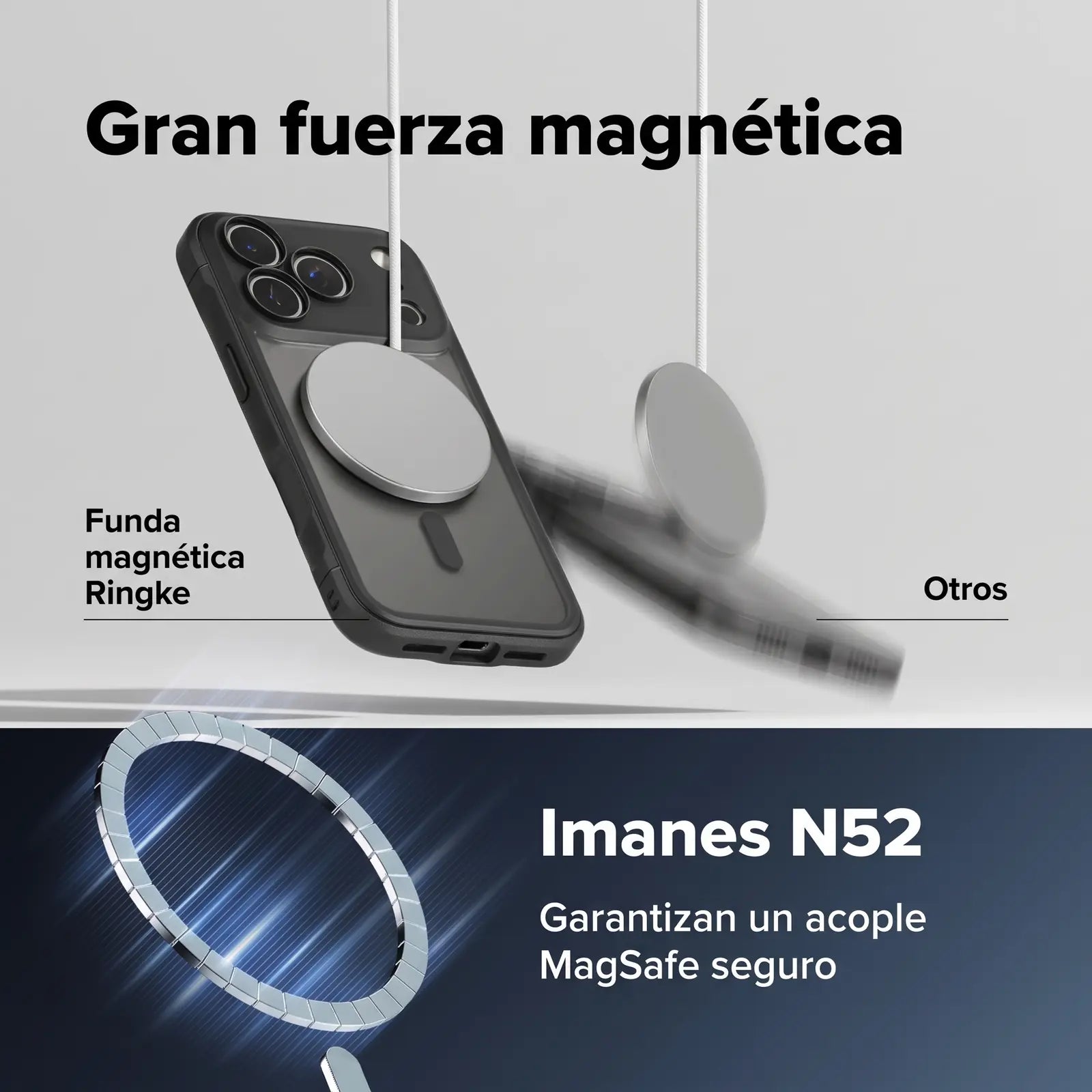 Case iPhone 18 Pro / 17 Pro Ringke Fusion Bold Magnetic Matte