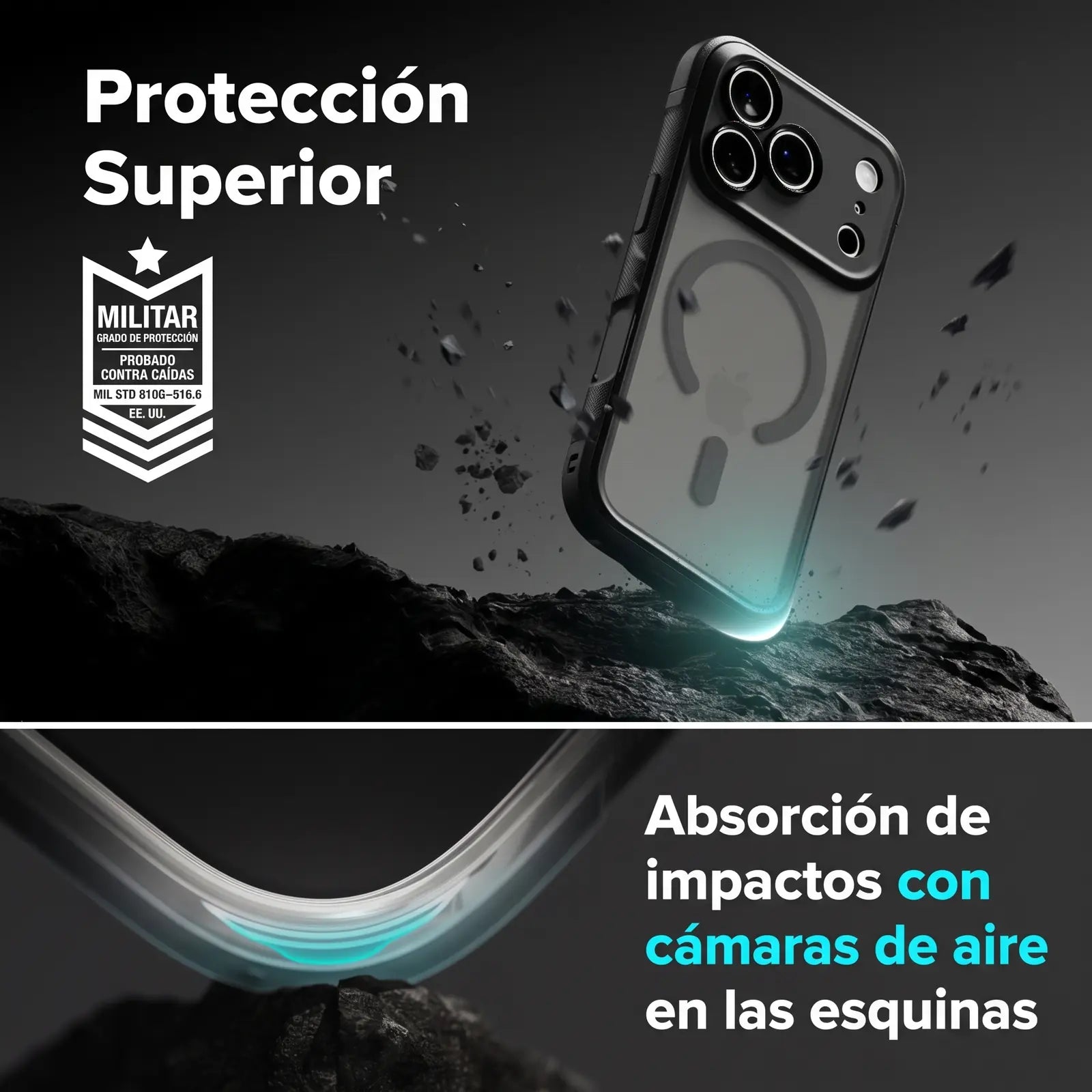 Case iPhone 18 Pro / 17 Pro Ringke Fusion Bold Magnetic Matte