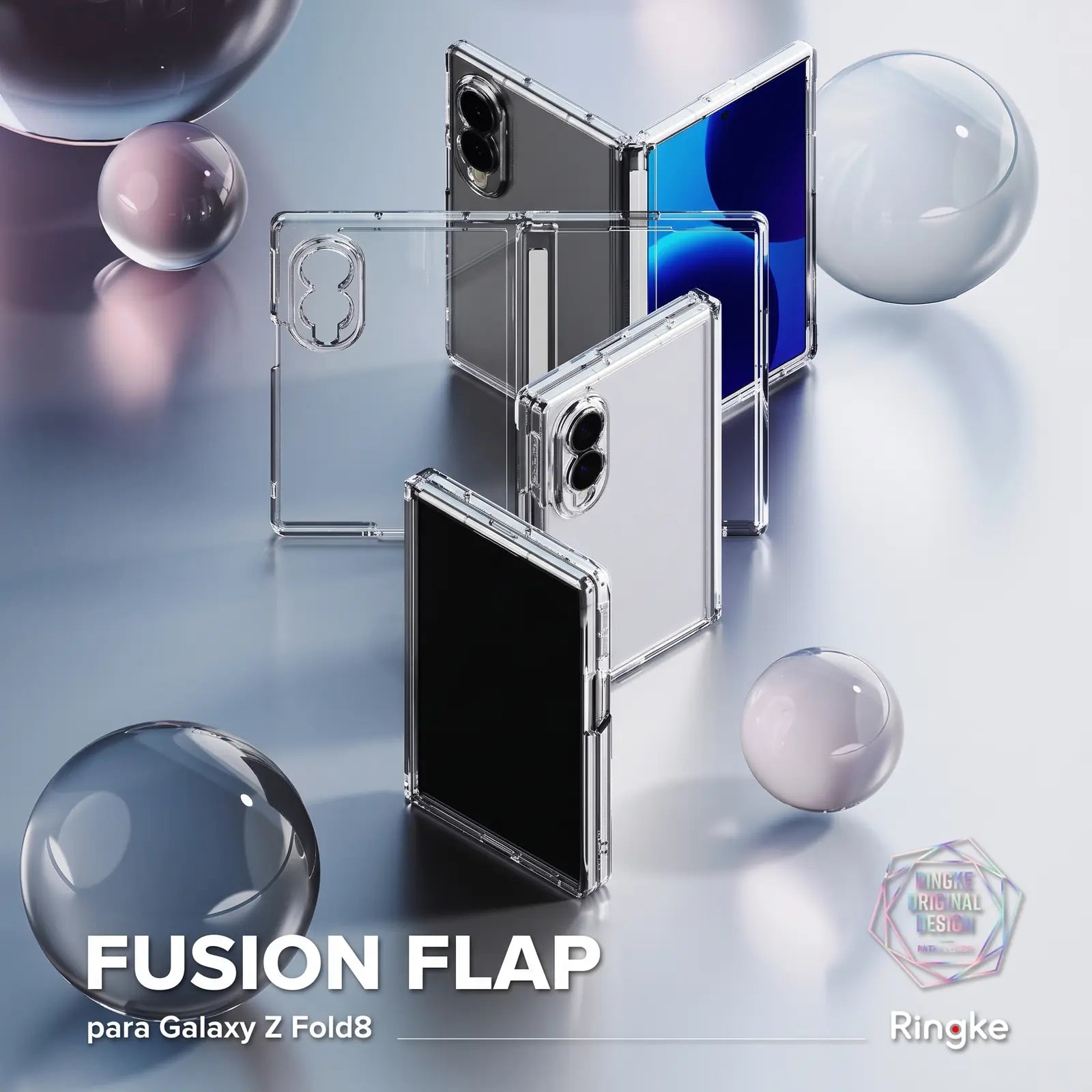 Case Ringke Fusion Flap para Galaxy Z Fold 8 con Bisagra