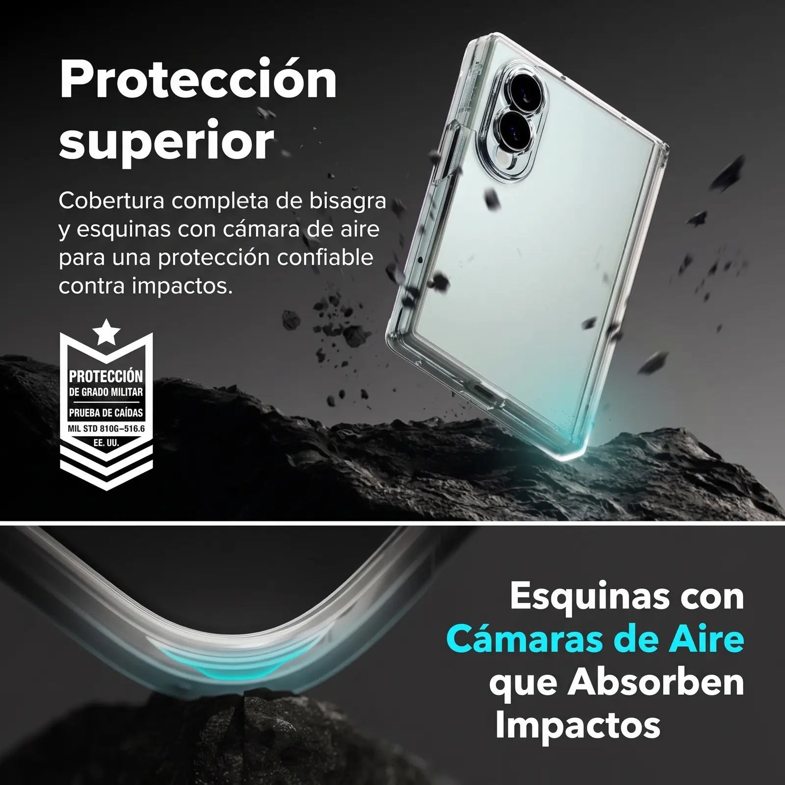 Case Ringke Fusion Flap para Galaxy Z Fold 8 con Bisagra
