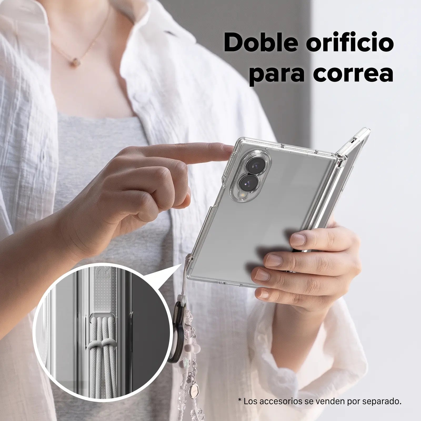 Case Ringke Fusion Flap para Galaxy Z Fold 8 con Bisagra