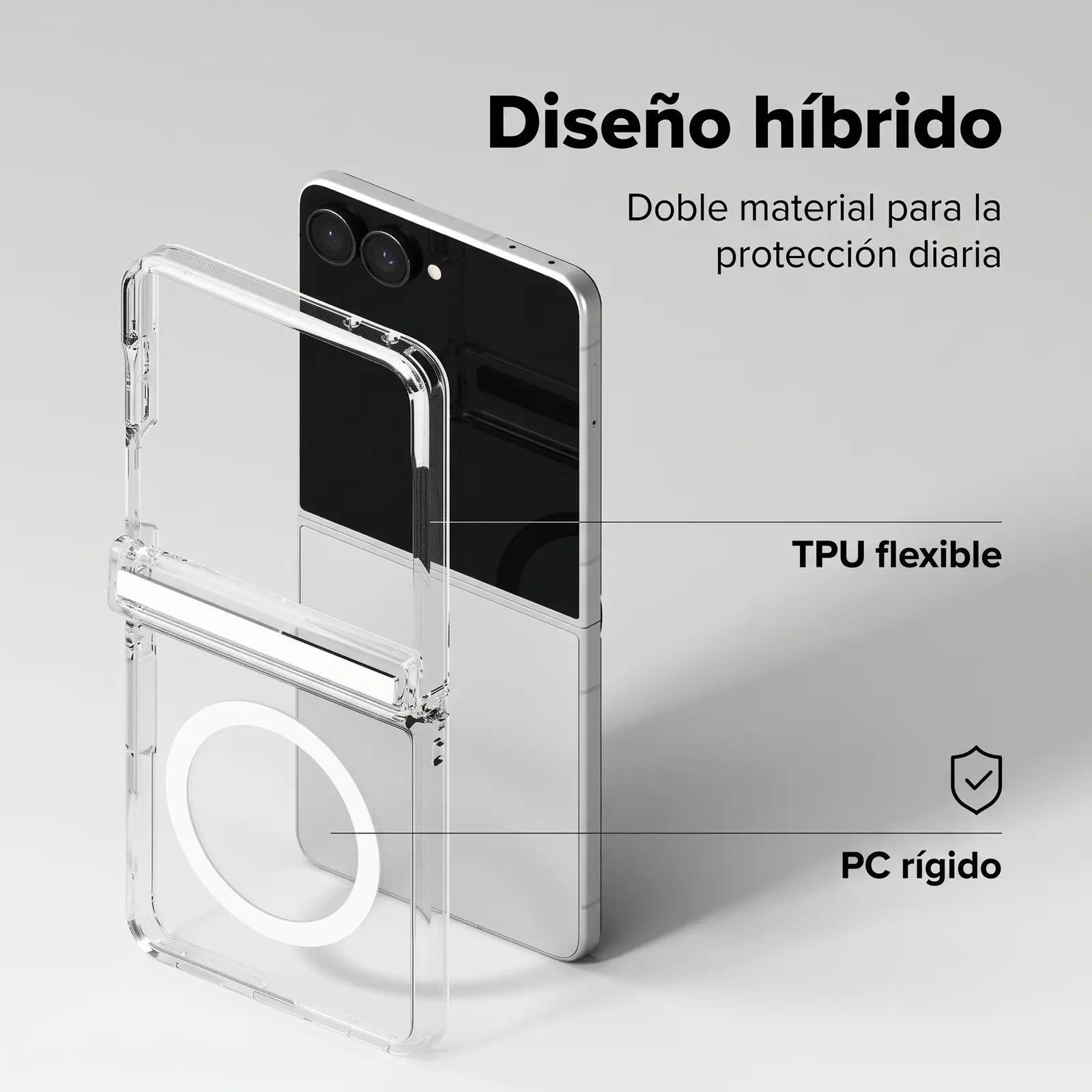 Case Galaxy Z Flip 8 Ringke Fusion Flap Magnetic con MagSafe